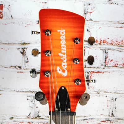 Eastwood - Surfcaster Semi-Hollow Body Electric Guitar, Cherryburst - x0260 - USED image 3