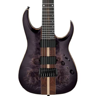 Ibanez RGA217P1PB RGA Premium 7-String Electric Guitar - Deep Twilight Burst image 1