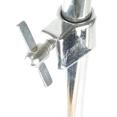 Slingerland#33F Flush-Base Cymbal Stand Vintage 70s Black/Silver Flat-Tripod USA image 5