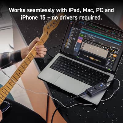 IK Multimedia iRig USB Guitar Audio Interface with USB-C image 2
