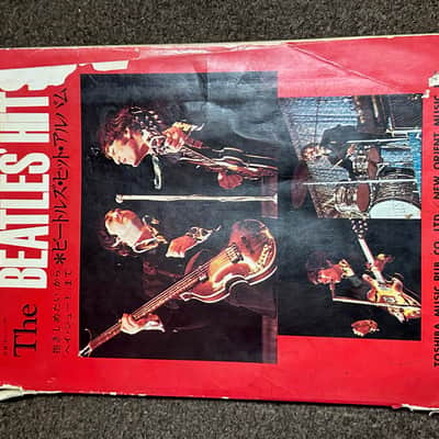 Used Vintage The Beatles Hits English & Japanese Addition Sheet Music Book Shinko Music Publishing image 2