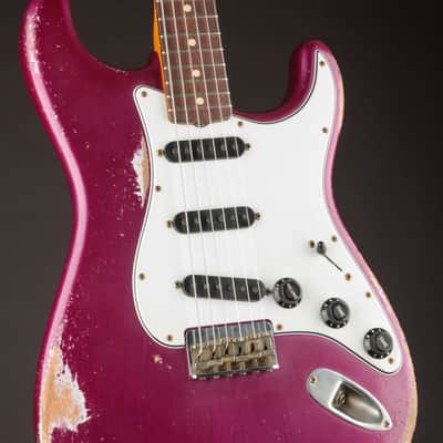 Fender Masterbuilt Andy Hicks 1960 Stratocaster Ruby Star Red Metallic Heavy Relic (USED, 2025) image 2