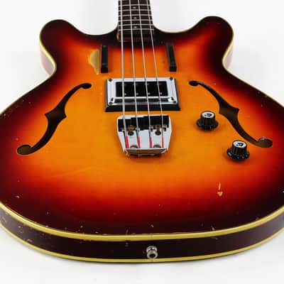 1965 Guild Starfire Bass Sunburst Hagstrom Bi-Sonic Pickup, Sounds Great! image 15