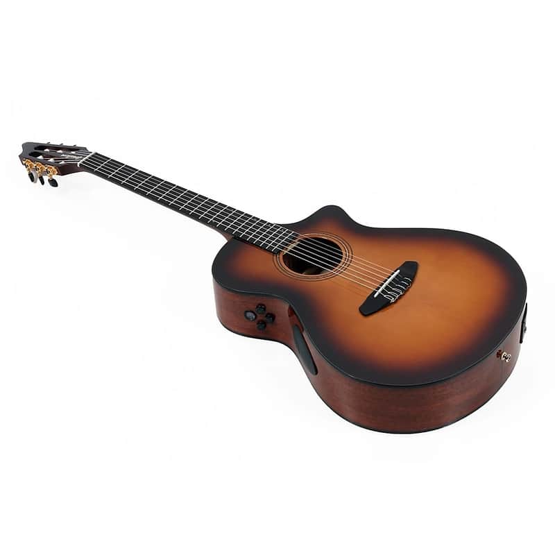 Breedlove Solo Pro Concert Nylon-String Classical Acoustic-Electric Guitar - Edge Burst image 1