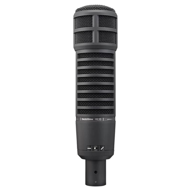 Electro-Voice RE20 Variable-D Dynamic Cardioid Microphone, BlackWith Shock Mount, Broadcast Arm & XLR Cable image 1