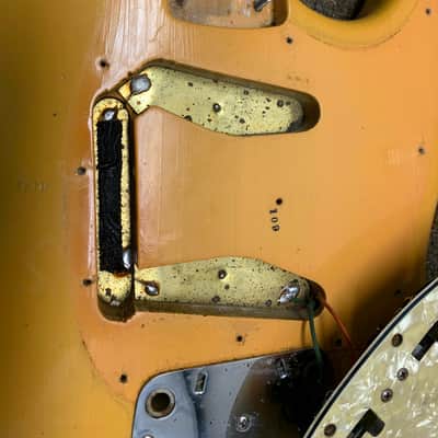 Fender Mustang "All Original " 1969 - Competition Orange w/ Matching Headstock image 15