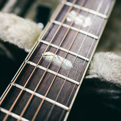 1970s Morris W-50 – Made in Japan | Rare 3-Piece Back | Martin D-45 Style | Good Condition | Hard Case image 12
