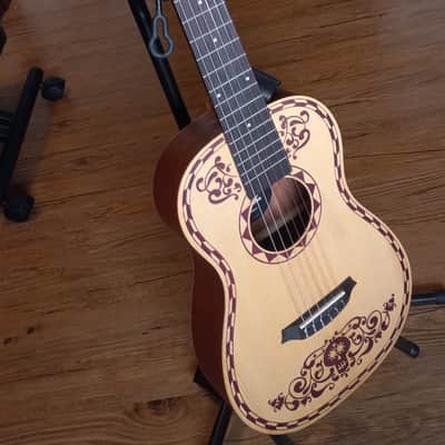 Cordoba x Coco Mini Spruce Classical Guitar, Custom Engraved Design, Comes w/ Official Strap & Gig Bag image 3