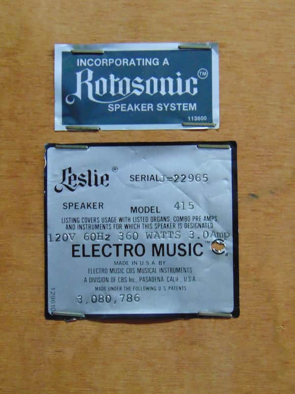 Leslie 415 Rotary Speaker Cabinet, As-Is | Reverb