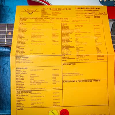 FENDER USA Custom Shop '59 Reissue Telecaster Custom Relic " Morocco red + Rosewood" (2024) image 4