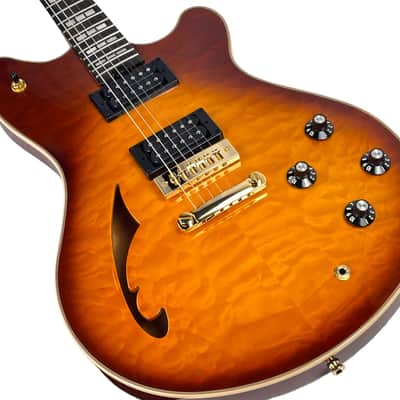 EVH SA-126 Special Electric Semi-Hollow Guitar Quilted Maple Tobacco Sunburst image 6
