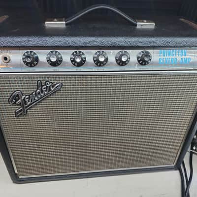 Fender Princeton Reverb "Drip Edge" 15-Watt 1x10" Guitar Combo 1968 - 1969 - Silverface image 2
