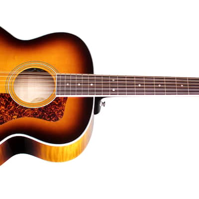 Guild F-2512E Deluxe Antique Burst 12-string Acoustic Electric Open Box (has small ding) Bild 11