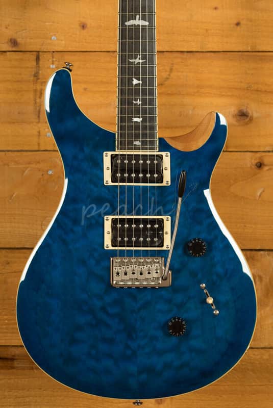 PRS SE Custom 24 - Quilt Blue Matteo | Reverb