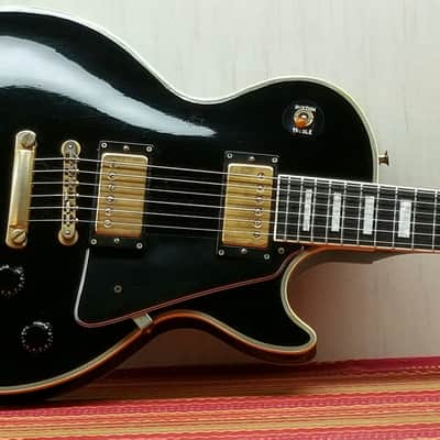 1985 Burny Les Paul Custom Black Beauty VH1 Pickups Made in Japan MIJ CIJ BB Super Grade RLG FLG image 1