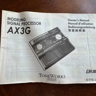 KORG AX3G Signaling Processor Instruction Manual, Very Good Condition - 2005 image 1