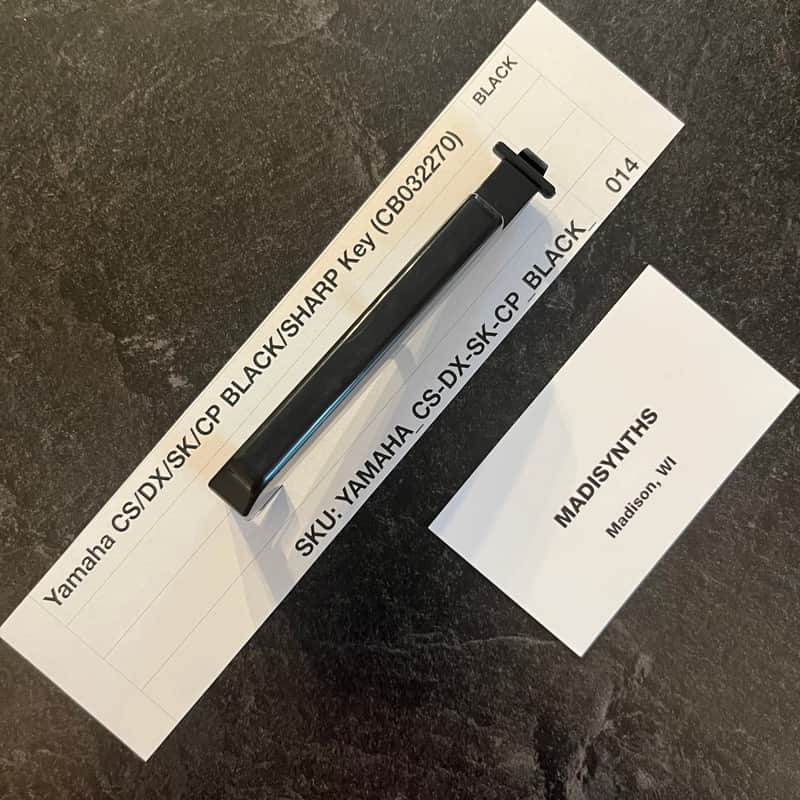 ORIGINAL Yamaha Replacement Black Key (CB032270) for CS70M, CS5, CS15, CS15D, CS20, CS20M, CS40M, DX9, DX21, DX27, DX27S, SK20, SK30, CP10, CP11, CE20, PS10, PS20, YK10, and more image 1
