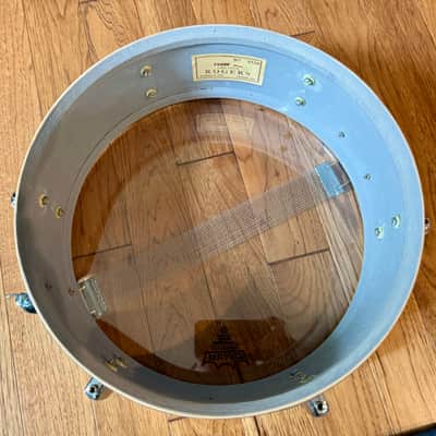Rogers Luxor 5 x 14" Snare Drum #3720 Vintage 60's Black Diamond Pearl Cleveland  6 Lug image 9