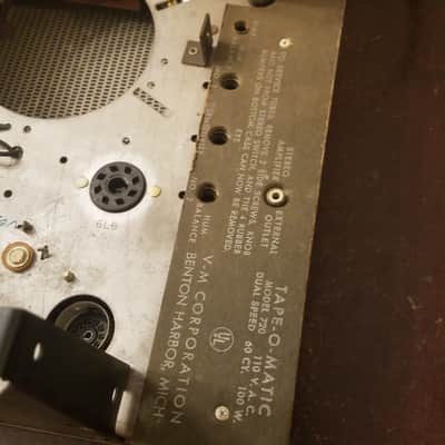 Voice of Music Stereo Tube Preamp Mono Amp 12AX7 Project 6L6 6E5 Guitar 1960 Steel image 8