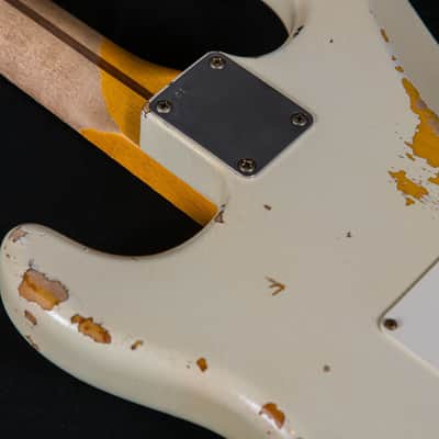 Fender Custom Shop Masterbuilt Kyle McMillin 1958 Stratocaster Journeyman Relic Aged White Blonde 2023 -Mint image 16