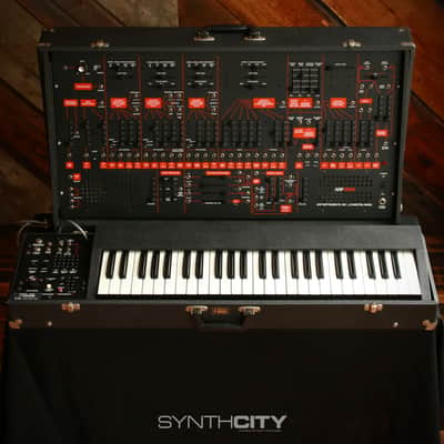 1980 ARP 2601 MkIII 2600 Series Monophonic Analog Semi-Modular Synthesizer w/ 3620 Keyboard Black / Orange (Serviced)