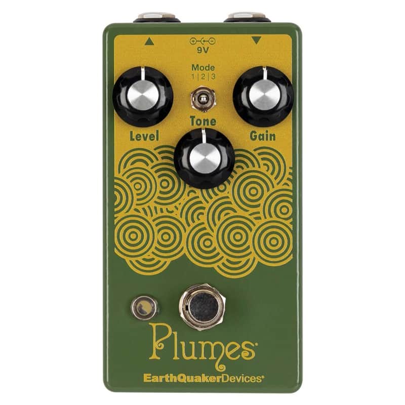 EarthQuaker Devices Plumes Small Signal Shredder 2019 - Present - Green / Yellow Print image 1