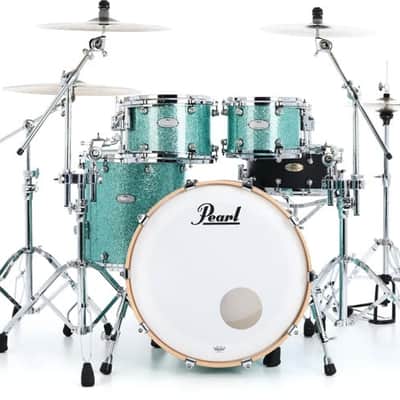 Pearl Music City Custom Reference One 4-piece Shell Pack - Turquoise Glass image 2