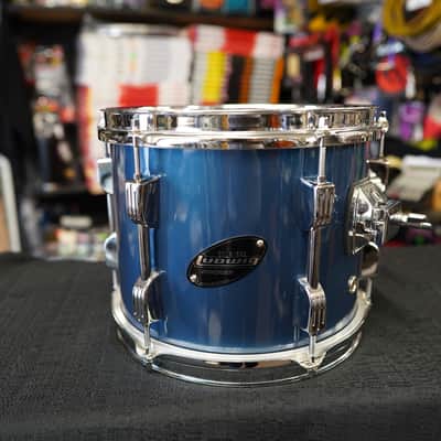 Ludwig Rocker Series 10" Tom - Deep Blue Wrap | 8x10" New Aquarian Drum Heads! image 1