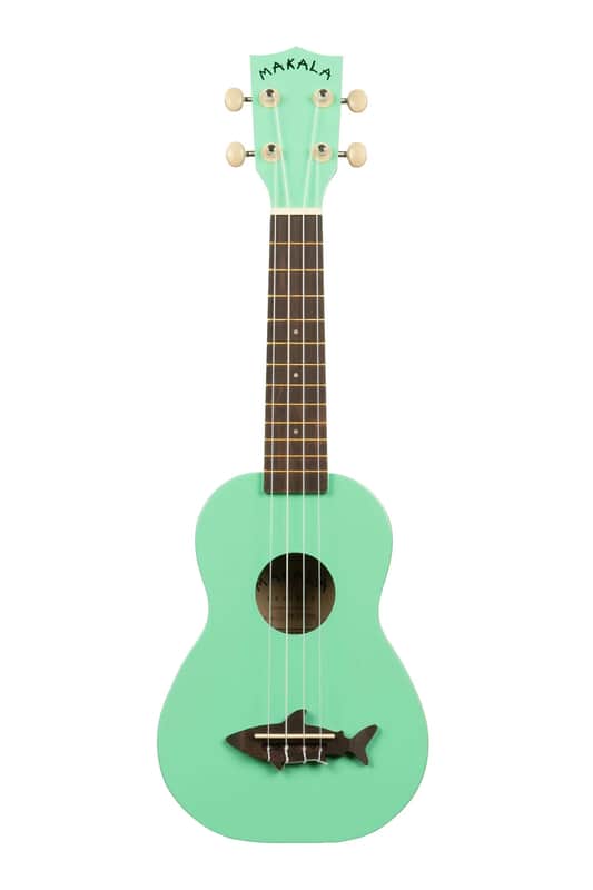 Makala Soprano Shark Series Ukulele, Surf Green image 1