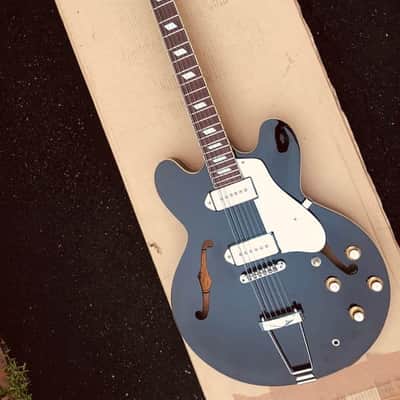Epiphone Casino Ebony Black (Reissue) EB 2003 Peerless Korea Built image 1