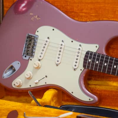 1997 Fender Custom Shop Cunetto Relic 1960 Stratocaster - Burgundy Mist image 16