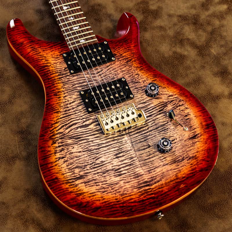 PRS SE Custom 24 Quilt 2025 - Present - Charcoal Cherry Burst