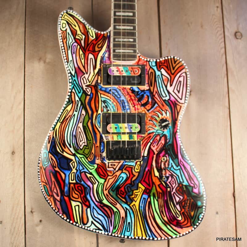 Fender Jim Root Signature Jazzmaster  Custom art guitar one off