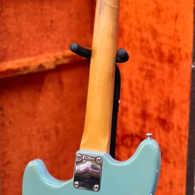 1965 Fender Mustang Guitar with Rosewood Fretboard - Blue image 9