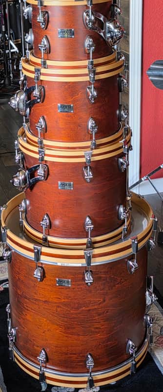 Ayotte Custom Wood Hoops 1990's Ray Ayotte Era - African Walnut Satin image 1