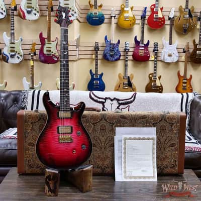 Paul Reed Smith PRS Private Stock #11315 Custom 24 Flame Maple Top Madagascar Rosewood Fingerboard Blood Red Glow 7.80 lbs image 6