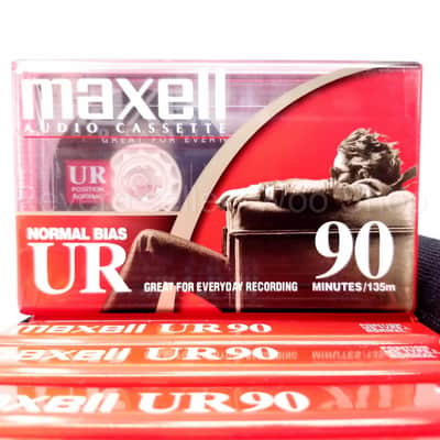 Lot of 45 Maxell UR 90 UR90 Audio Cassette Tapes, New in 3 Soft Storage Cases image 7
