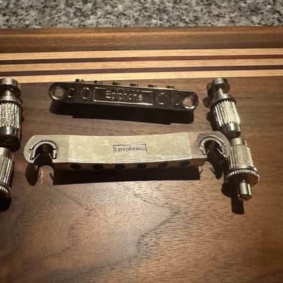 Epiphone Tune O Matic Bridge With Stop Tail And Studs 2023 - Chrome image 5