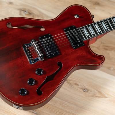 Knaggs Chena Spruce Top Hollowbody Guitar – Old Red Violin image 9