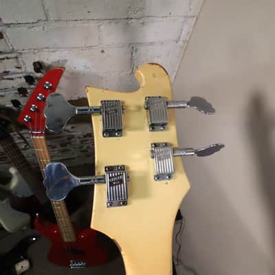 Rickenbacker 4001 Bass Guitar White 1974 Road Worn image 19