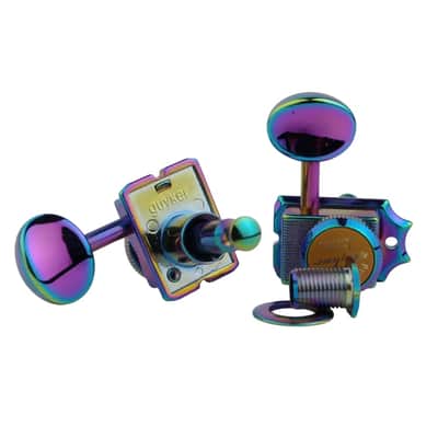 Rainbow Stratocaster Telecaster Style Guitar Vintage Deluxe Lock Tuning Pegs Machine Heads image 3