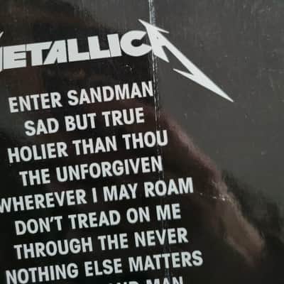 Hal Leonard Metallica – The Black Album (Guitar Recorded Versions) – First Edition Hal Leonard 1991/1992 1992 image 4