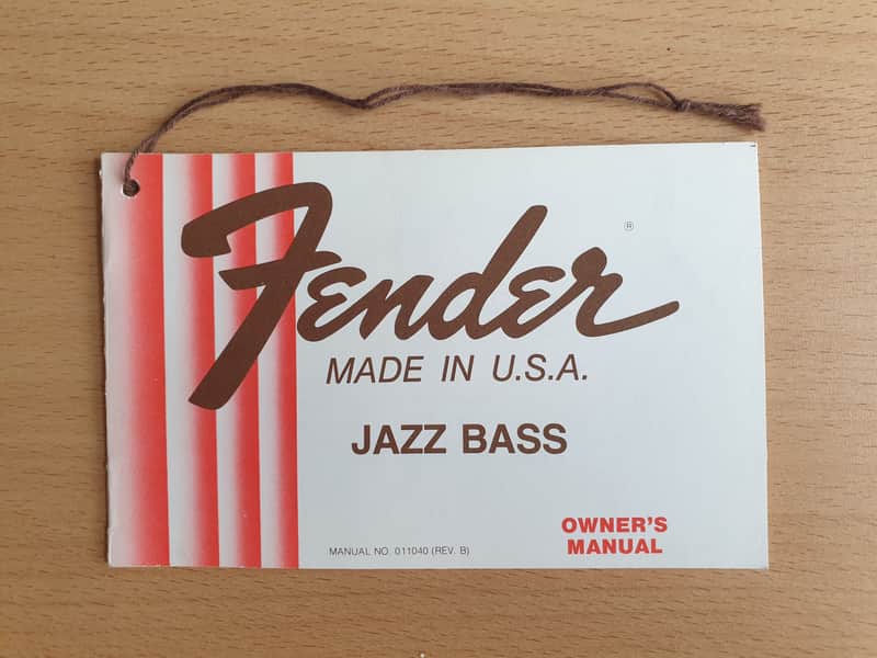 [Vintage] Fender Jazz Bass Owner's Manual 1978 (#3) image 1