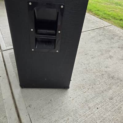 Marshall 4x10 Model 2038 (Rare) 1973-1974 - black tolex, checkerboard/houndstooth grille cloth with white piping image 5
