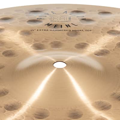Meinl PA15EHH Pure Alloy HiHat 15" Extra Hammered - HiHat image 4