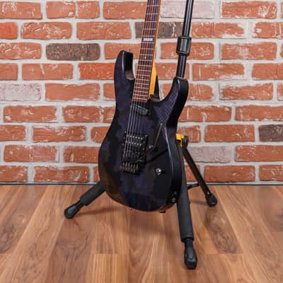 ESP M-II Deluxe Blue Snakeskin 1992 w/Hard Shell Case image 5