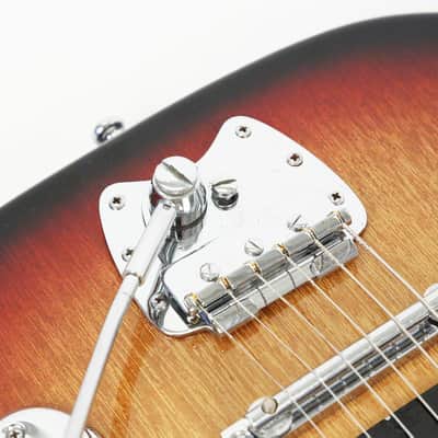 1966 Teisco Del Rey VN2 Baritone Electric Guitar - Very Cool Bari Model in 100% All Orig. Condition! image 5