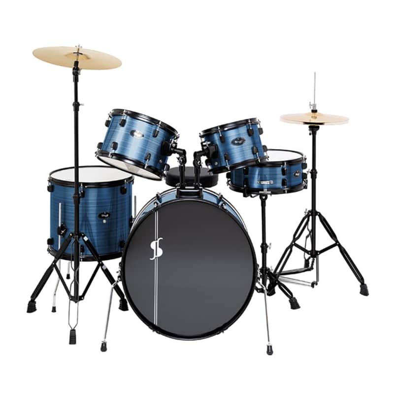 Stagg ATOM-522-CB Atom Series 5-Piece, 6-Ply Basswood, 22-Inch Standard Drum Set w/Hardware & Cymbals image 1
