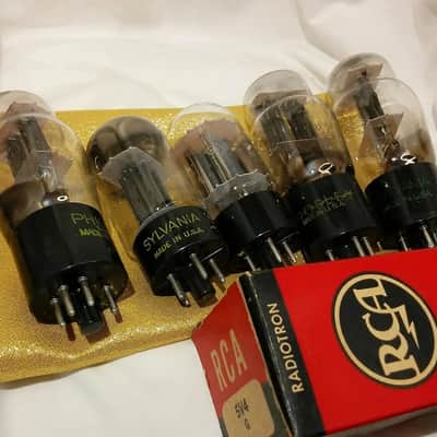 RCA GE etc. 1 (ONE) 5V4G tNOS Balanced Rectifier Vintage Vacuum Tube AT1000 tested 1936 - 1960 image 1