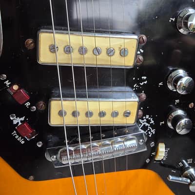 Hüttl - Beat Star German Vintage E-Guitar 1965 (similar to Höfner) image 11
